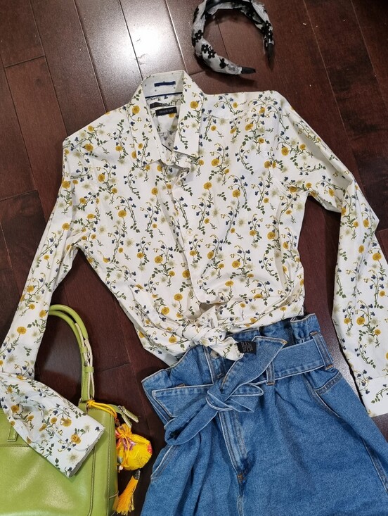 Simons Tops - Simons | Le 31 Floral Wildflower Plant Print Button Up
